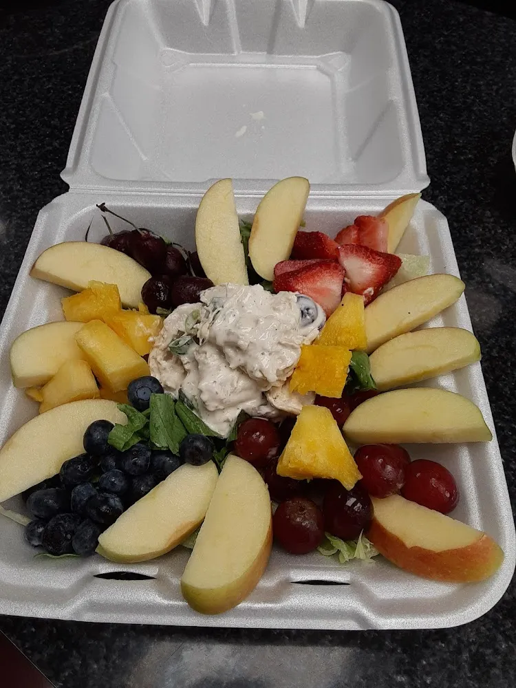 Chicken Salad with Fruit Salad