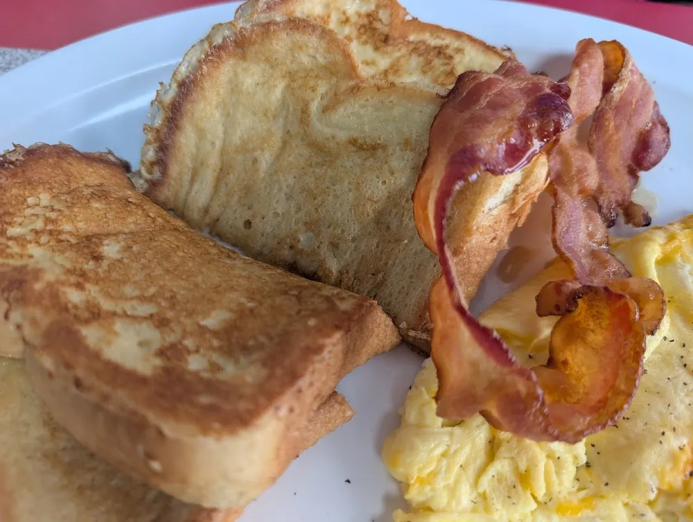 French Toast with Egg and Bacon